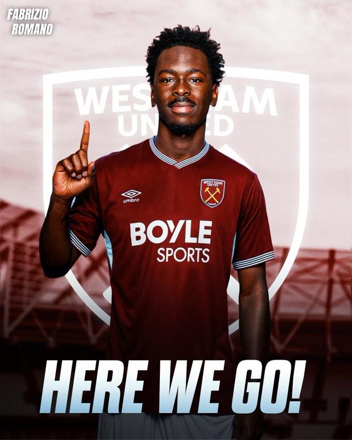 Here We Go！罗马诺：西汉姆1700万欧+300万欧签摩纳哥中场马加萨